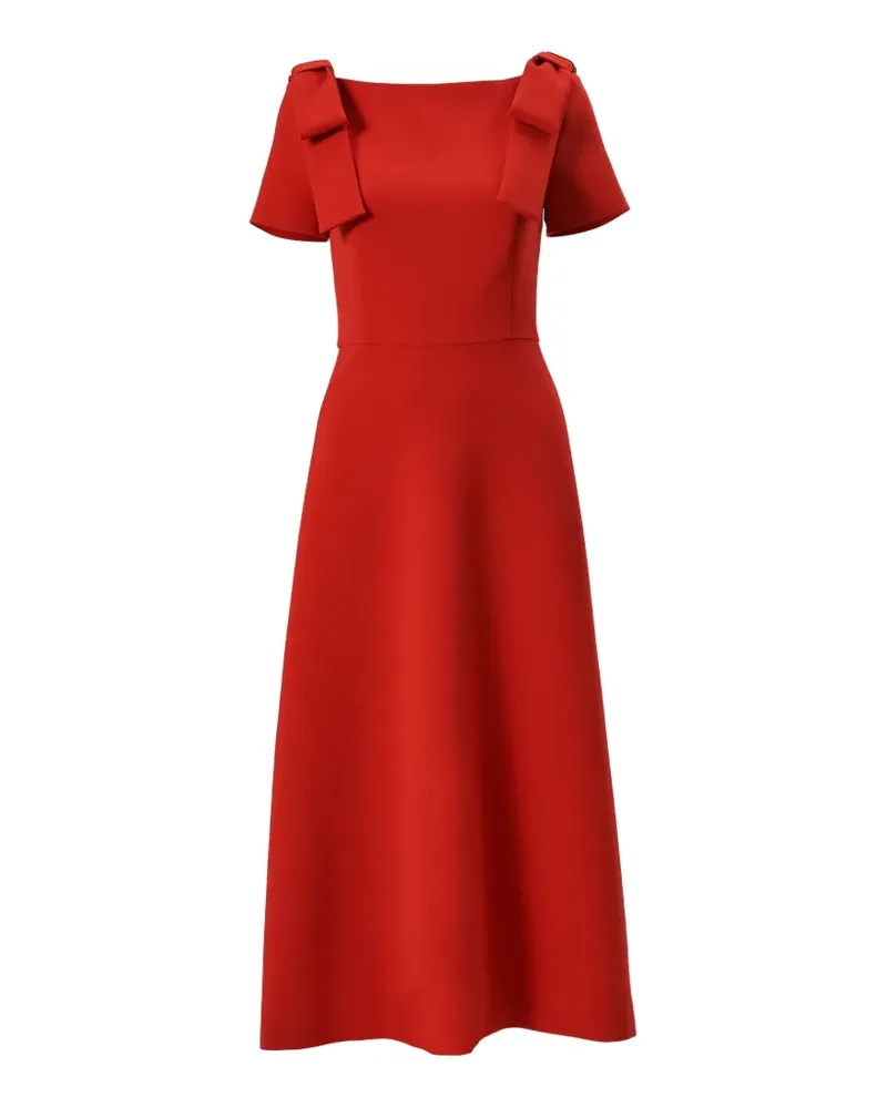 Carolina Herrera New York Midikleid mit Schleife - Rot Rot