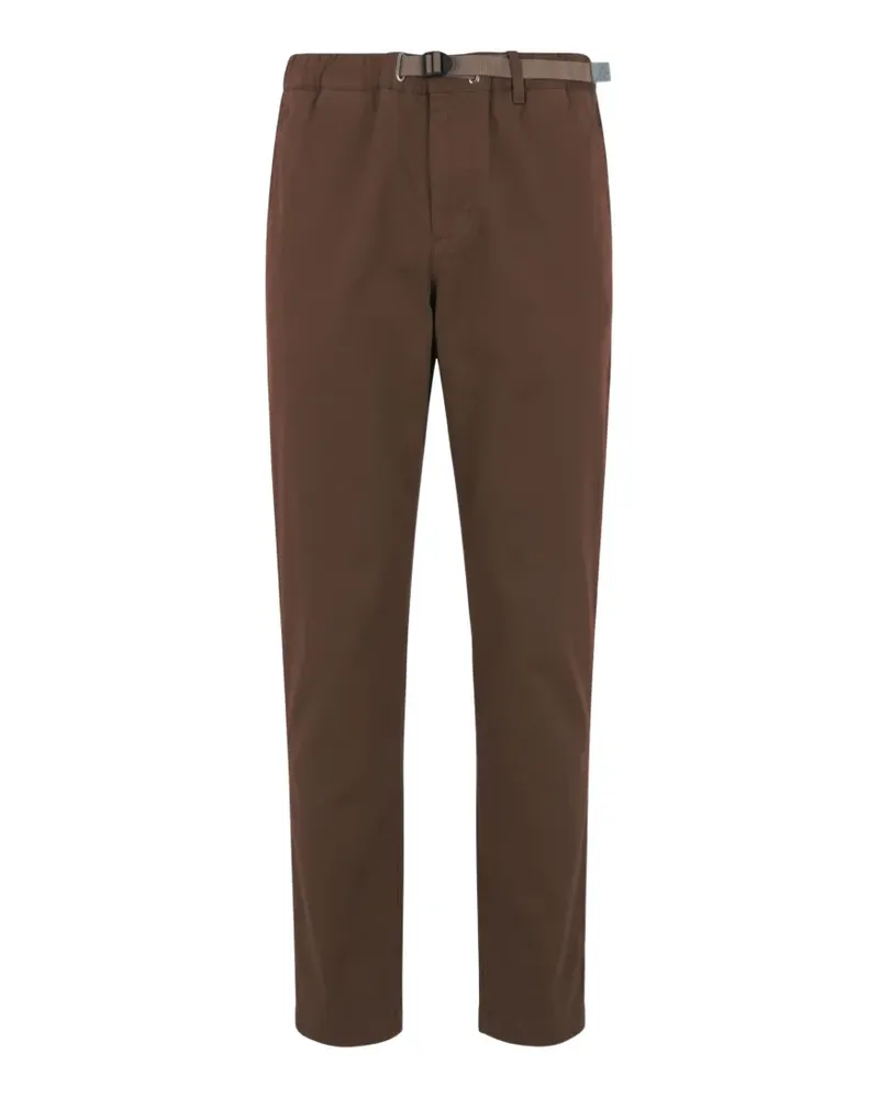 PLAN C belted elasticated-waistband trousers - Braun Braun