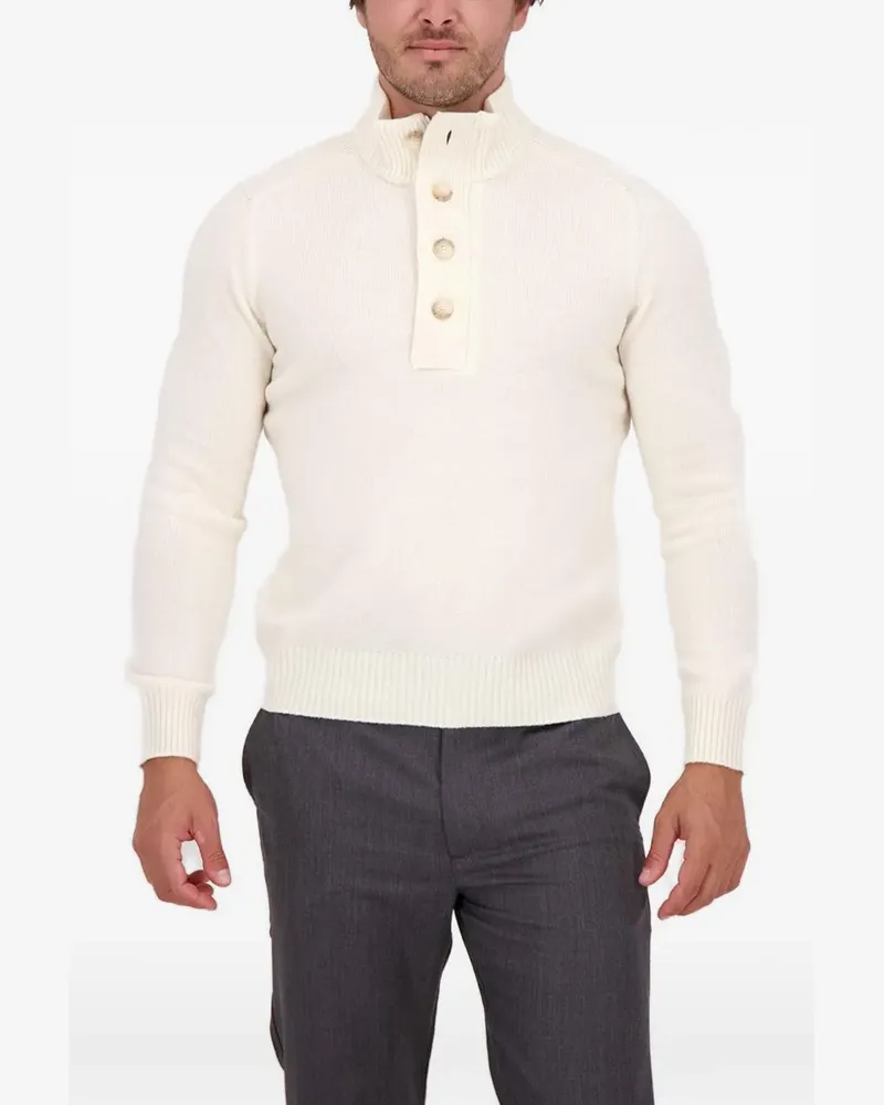 Gran Sasso Pullover mit Knöpfen - Weiß Weiß