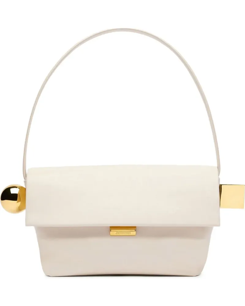 Jacquemus Schultertasche mit Metallic-Schnalle - Nude Nude