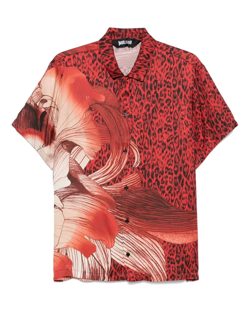 Just Cavalli Hemd mit Print - Rot Rot