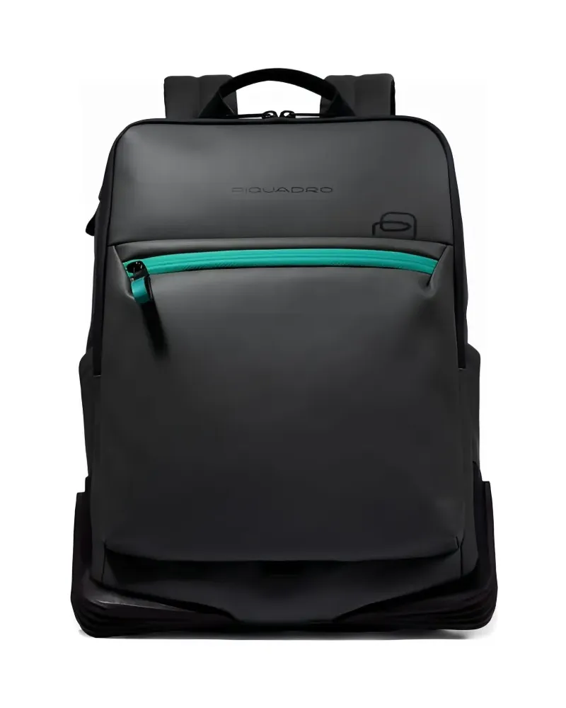 Piquadro zip-detail backpack - Schwarz Schwarz