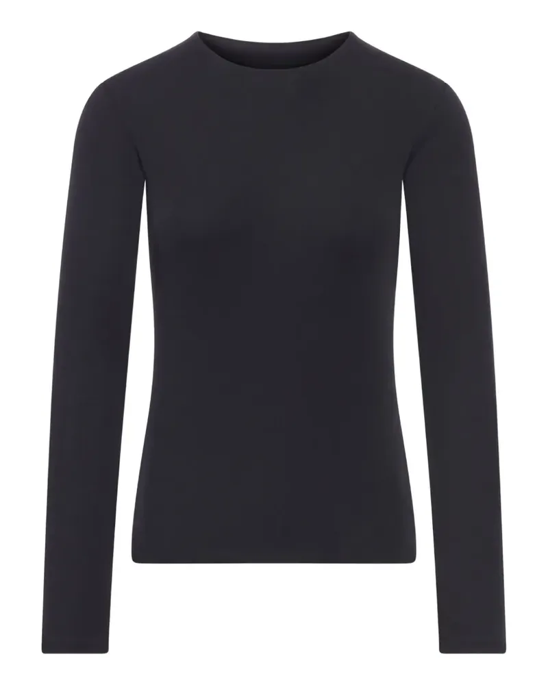 Jil Sander Langarmshirt aus Jersey - Schwarz Schwarz