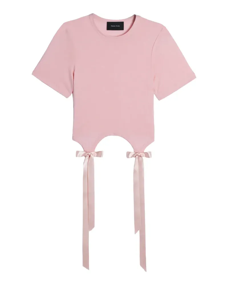 Simone Rocha Hemd mit Cut-Outs - Rosa Rosa