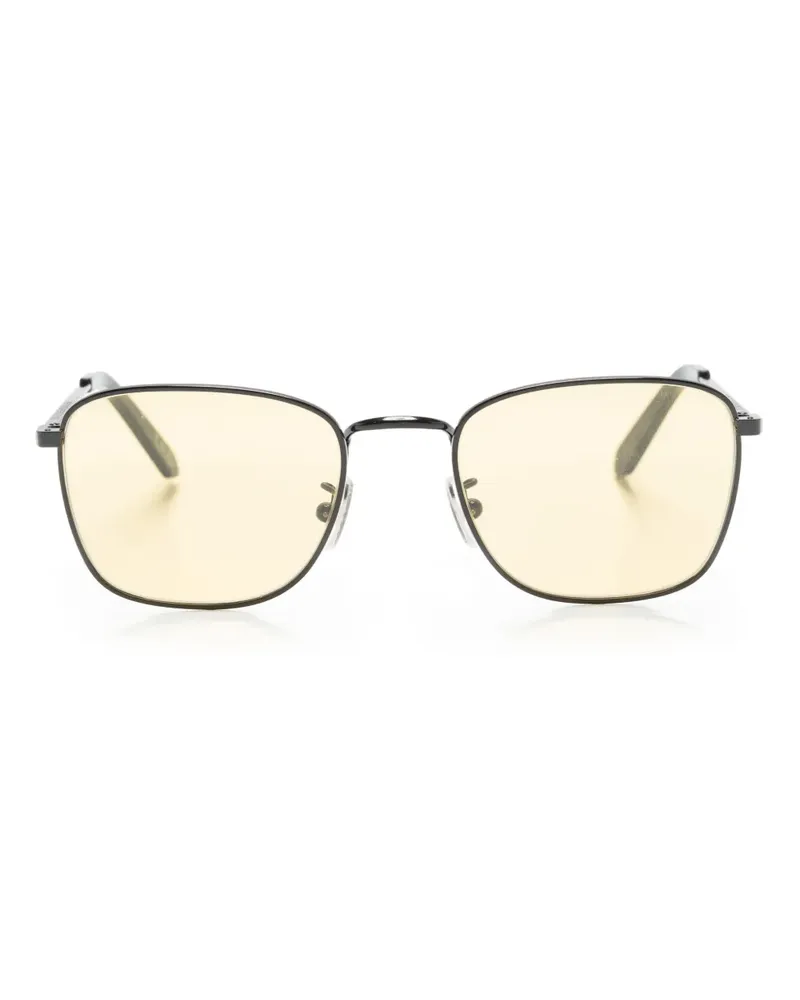 RETROSUPERFUTURE Eckige Strand Sonnenbrille - Schwarz Schwarz