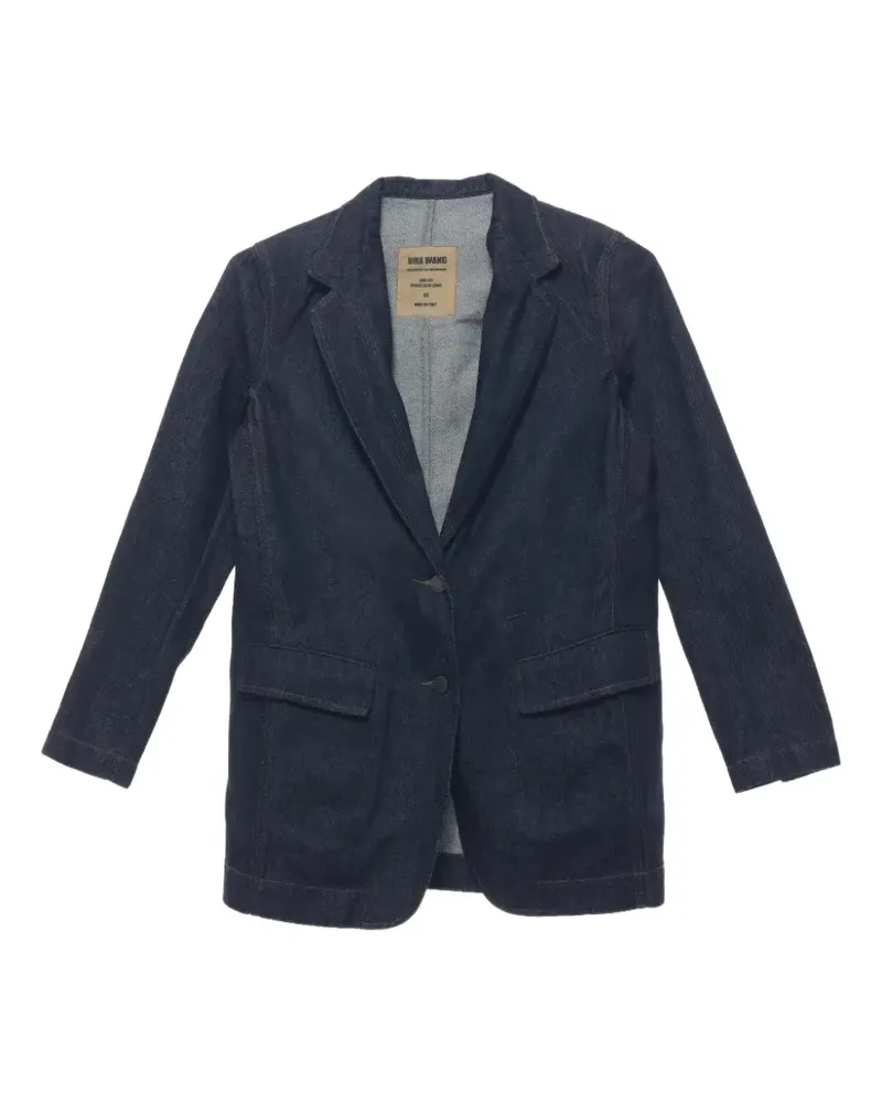 Uma Wang long-sleeves blazer - Blau Blau