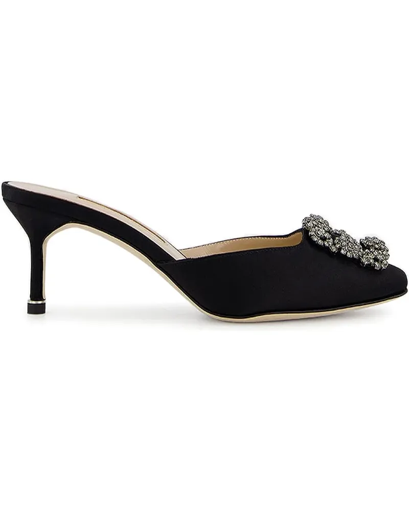 Manolo Blahnik Hangisimu Mules 50mm - Schwarz Schwarz