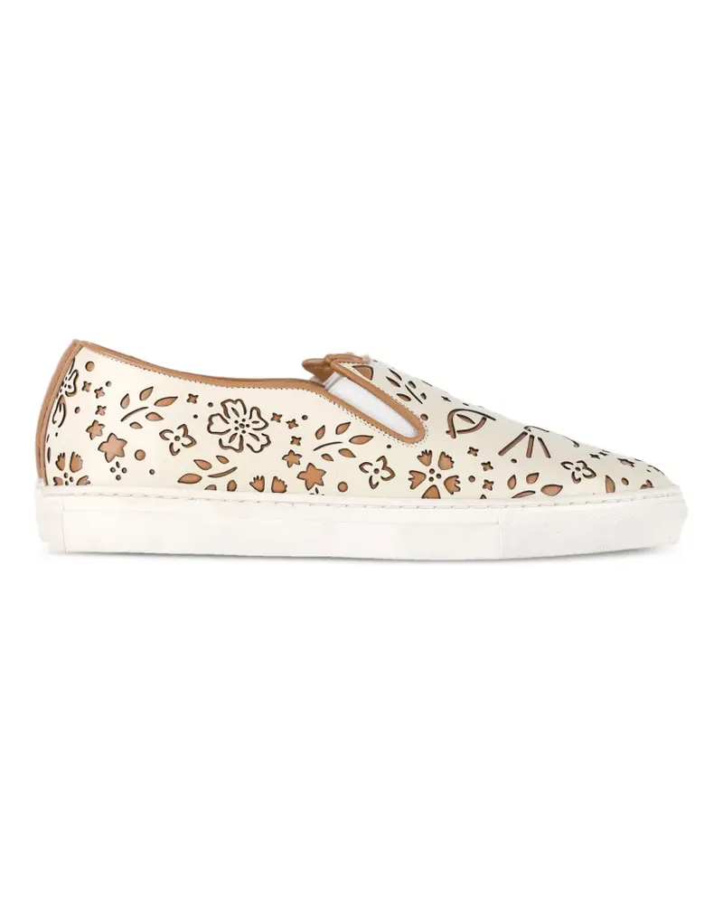 Charlotte Olympia Slip-On-Sneakers mit Laser-Cuts - Nude Nude