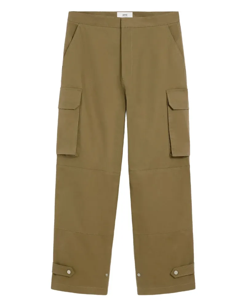 AMI Paris Hose mit aufgesetzten Taschen - Grün Grün