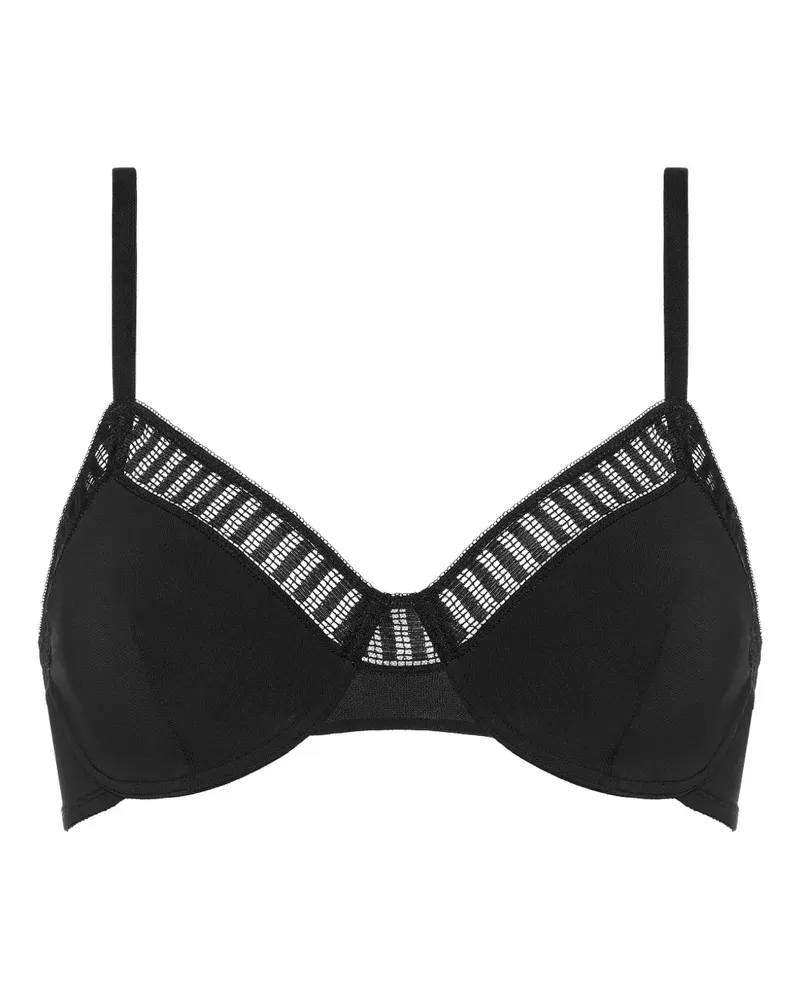 Eres Paulette BH mit grafischer Spitze - Schwarz Schwarz