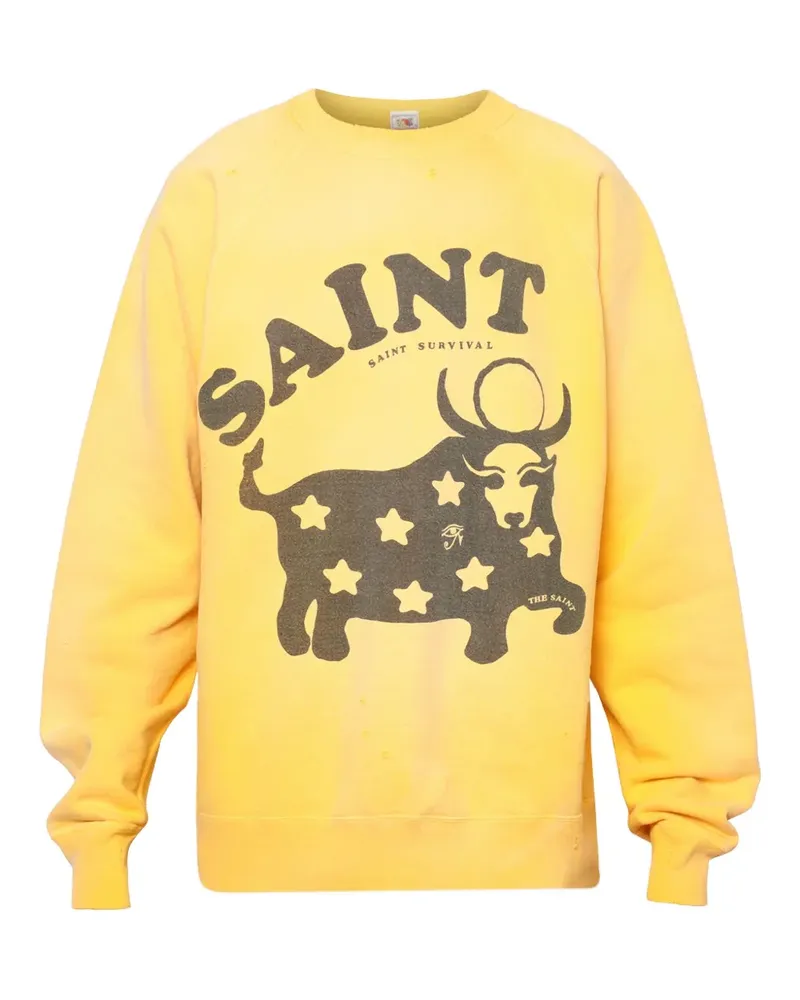 SAINT MXXXXXX Bull Star Sweatshirt - Gelb Gelb