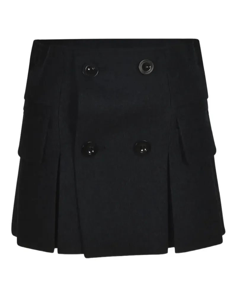 Sacai pleated tailored skort - Schwarz Schwarz