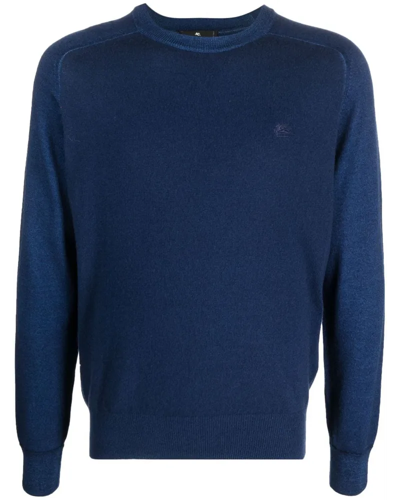 Etro Pullover mit Logo-Stickerei - Blau Blau