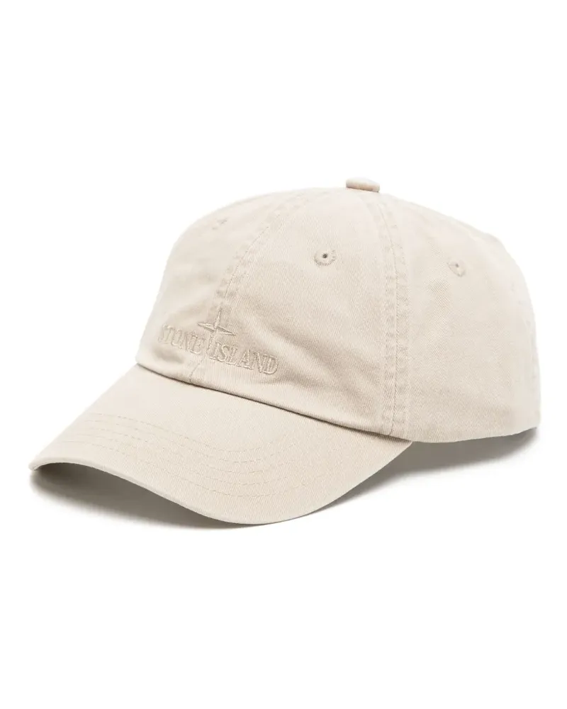 Stone Island Baseballkappe aus gebürsteter Baumwolle - Nude Nude