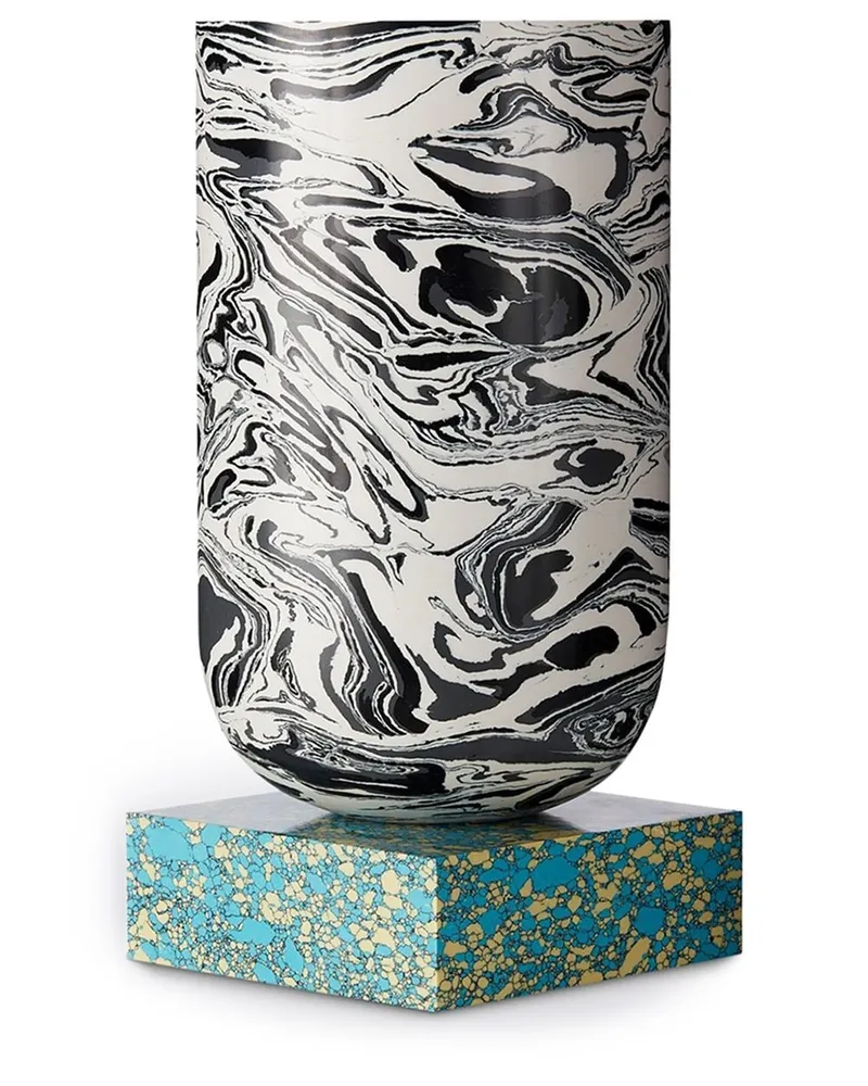 Tom Dixon Mittelgroße 'Swirl' Vase Schwarz