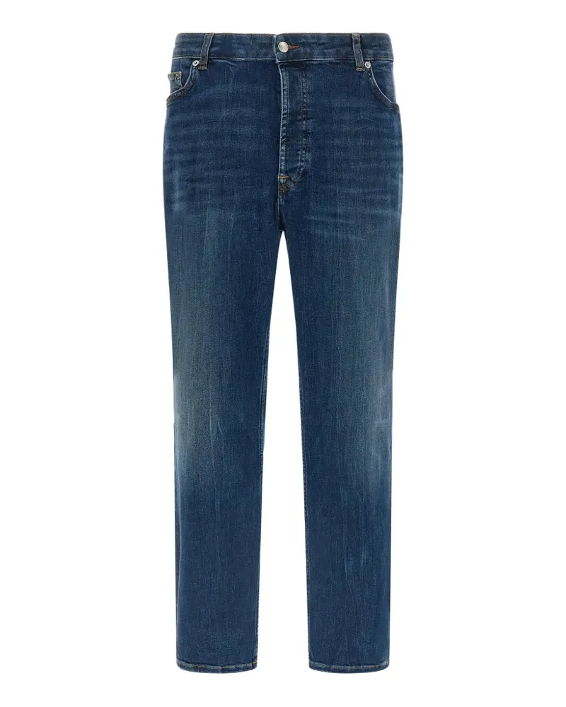 Department 5 Drake Cropped-Jeans mit Kontrastnähten - Blau Blau