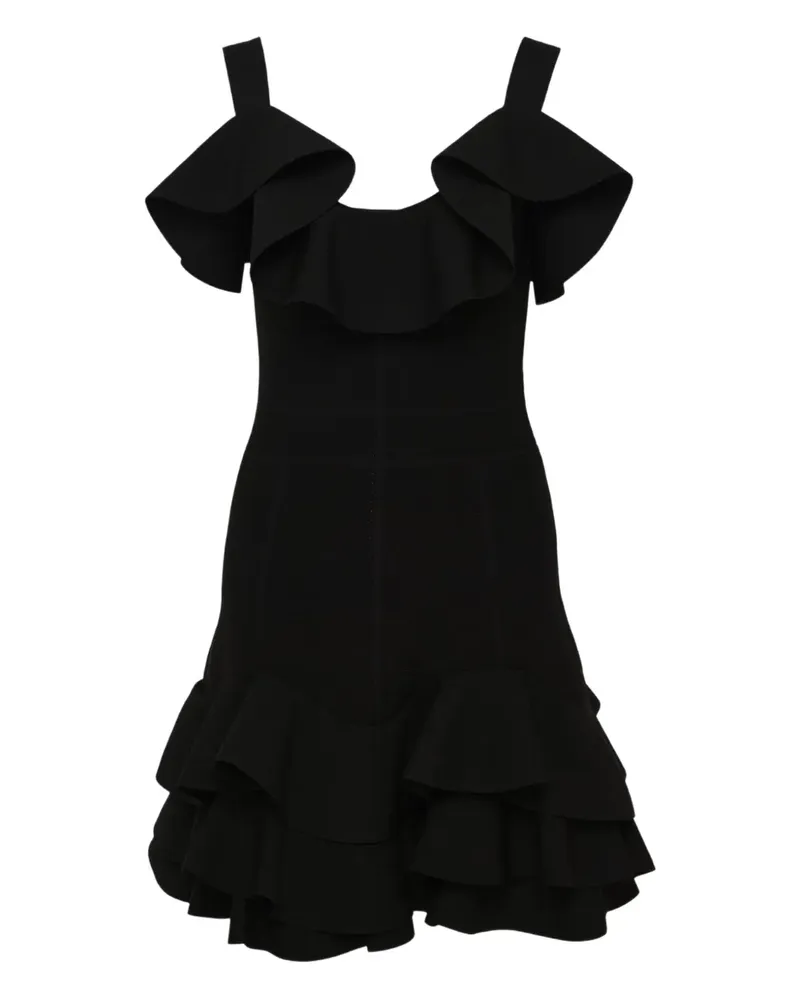 Alexis Sienna ruffled mini dress - Schwarz Schwarz