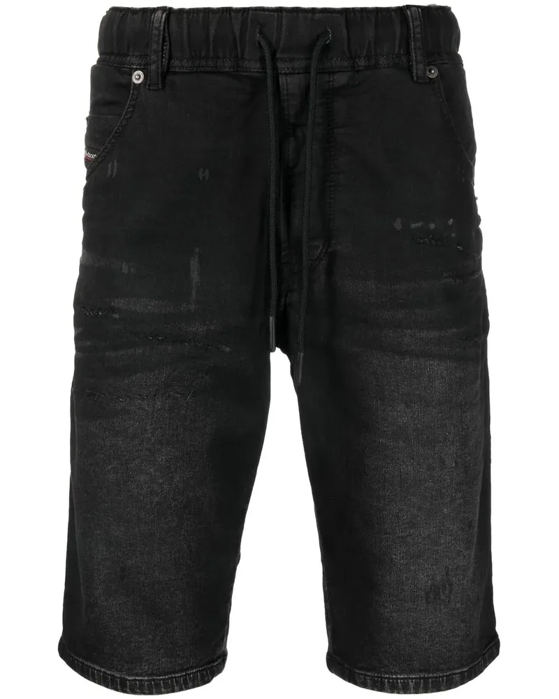 Diesel Jeans-Shorts im Distressed-Look - Schwarz Schwarz