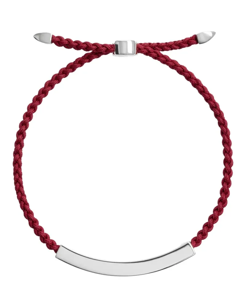 Monica Vinader MV Linear™ Bold Cord Friendship Armband - Silber Silber