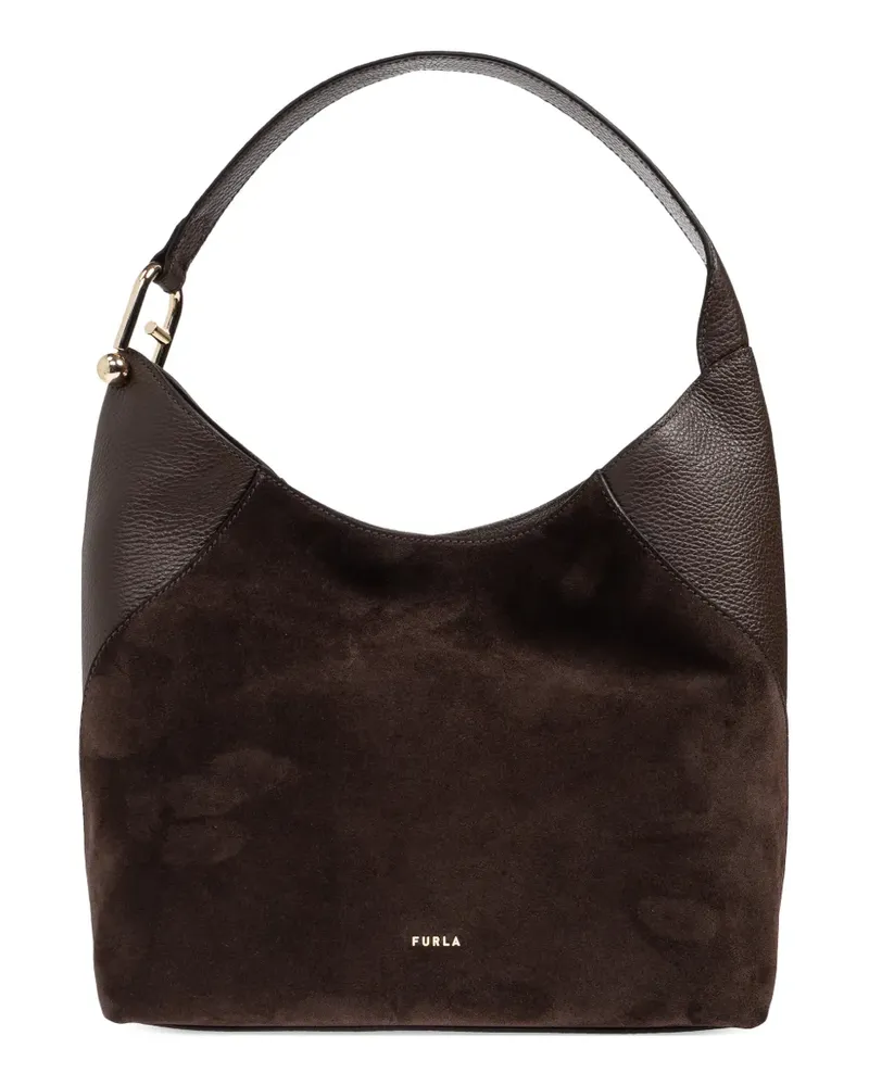 Furla medium Lara panelled tote bag - Braun Braun