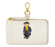Portemonnaie mit Teddy-Print - Nude