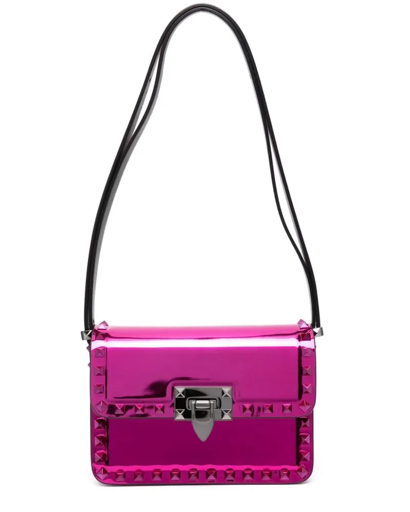 Valentino Garavani Schultertasche mit Rockstud-Verzierung - Rosa Rosa