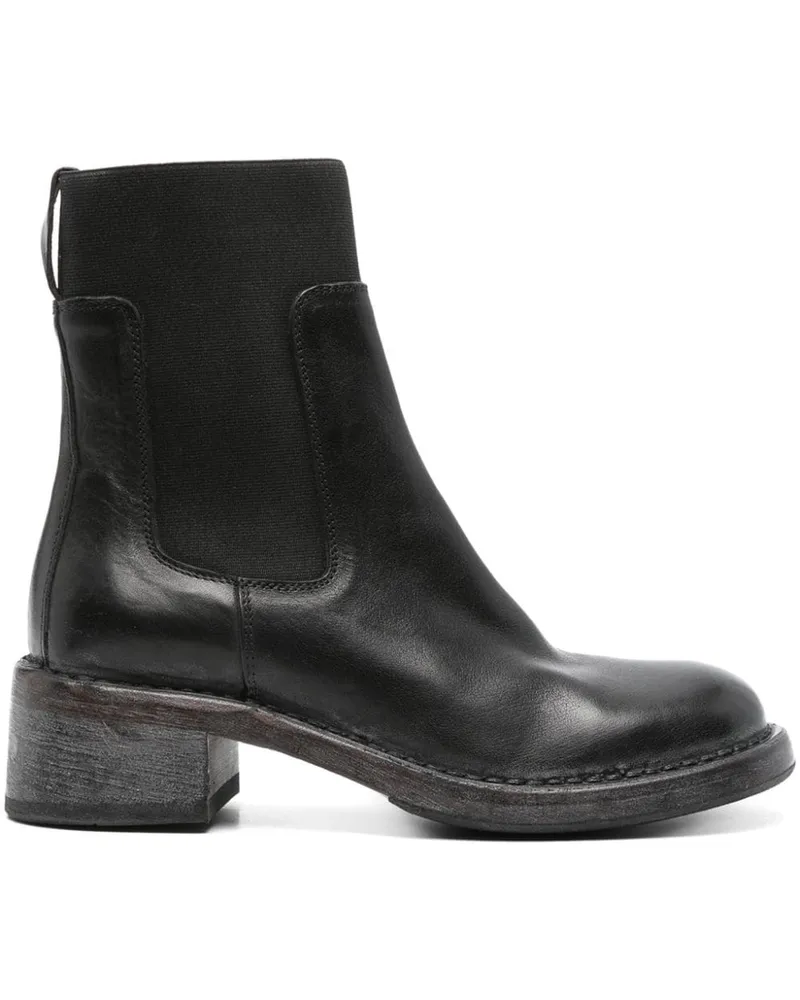 Moma Stiefel im Used-Look 50mm - Schwarz Schwarz