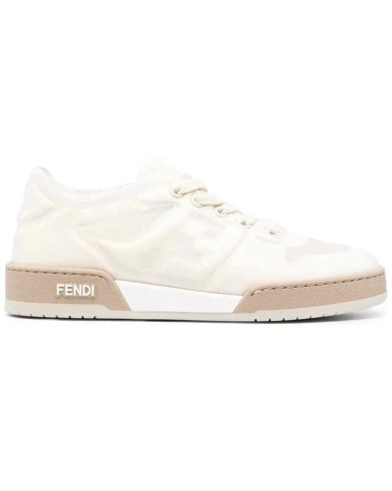 Fendi Sneakers mit Logo-Prägung Nude