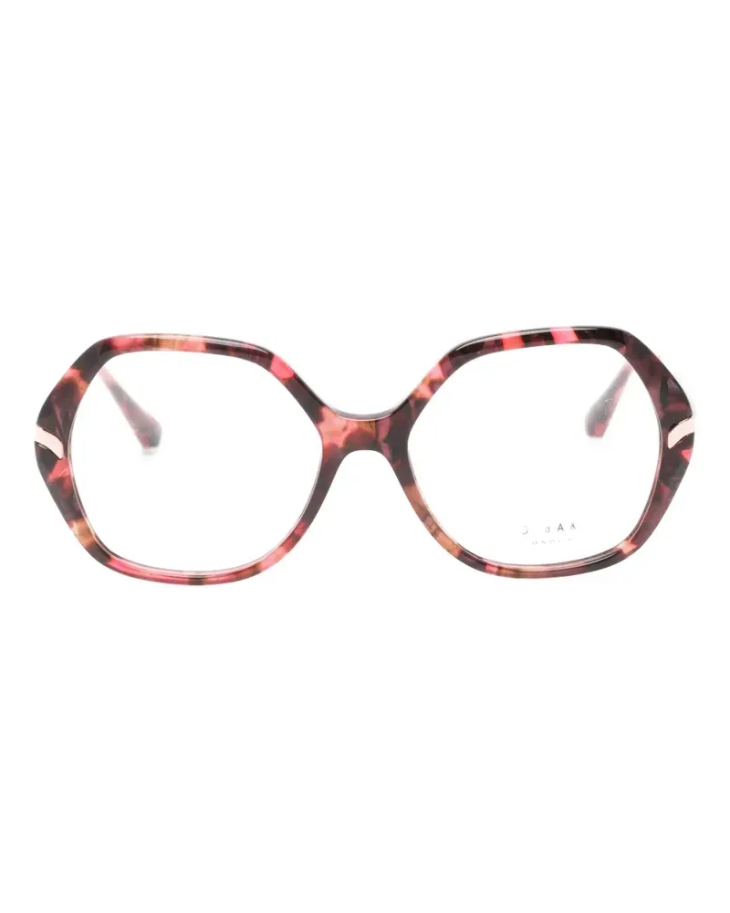 Ted Baker geometric-frame glasses - Gold Gold