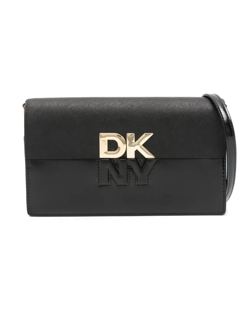 DKNY Clutch mit Logo Schwarz