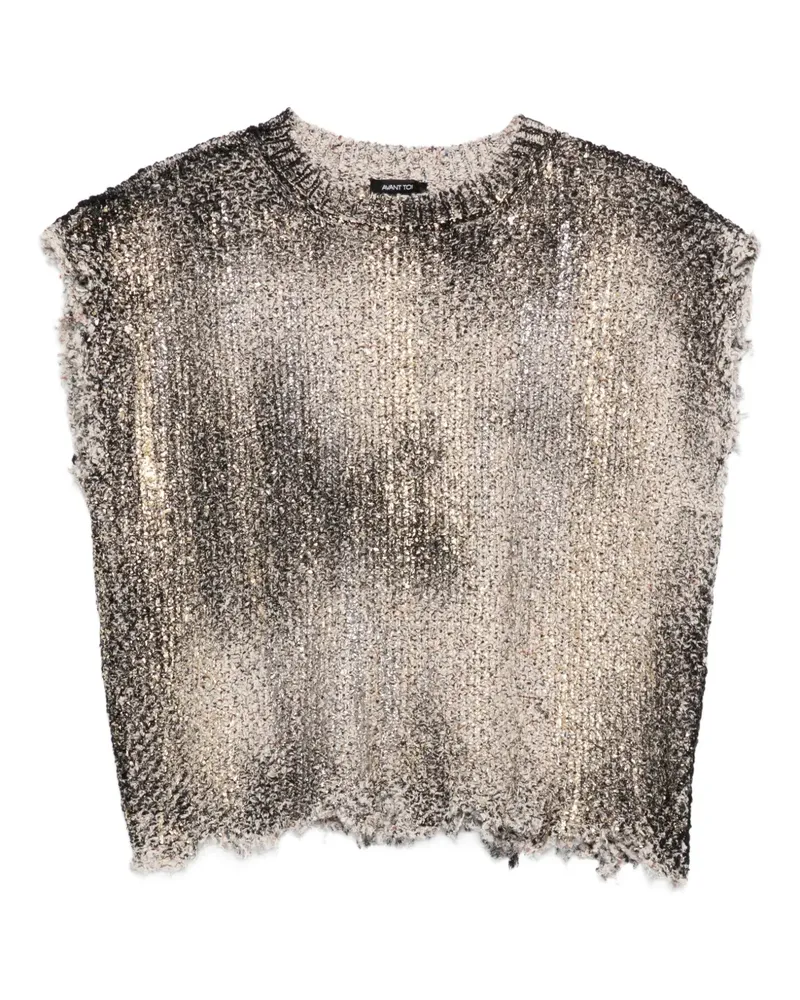 Avant Toi distressed vest - Nude Nude