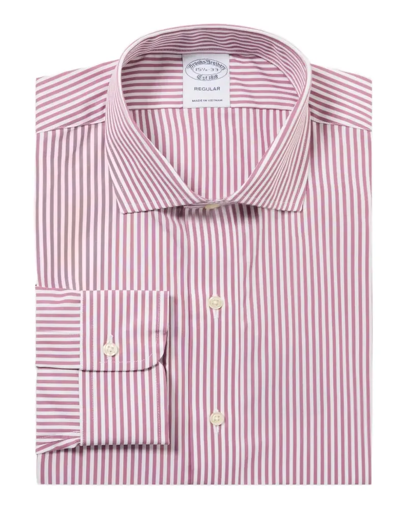 Brooks Brothers spread-collar striped shirt - Rosa Rosa