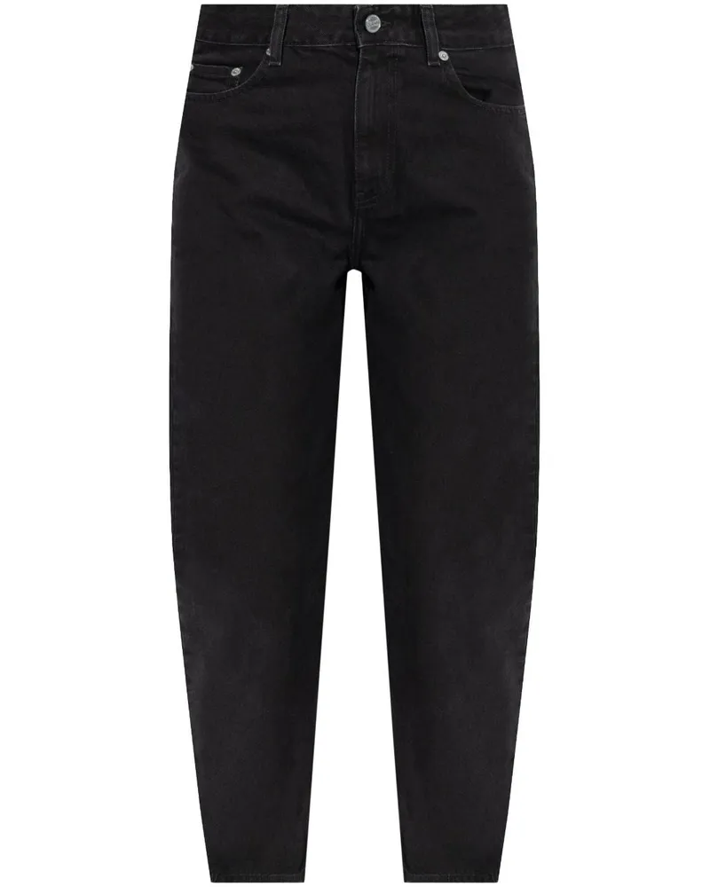 Ganni Klassische Tapered-Jeans - Schwarz Schwarz