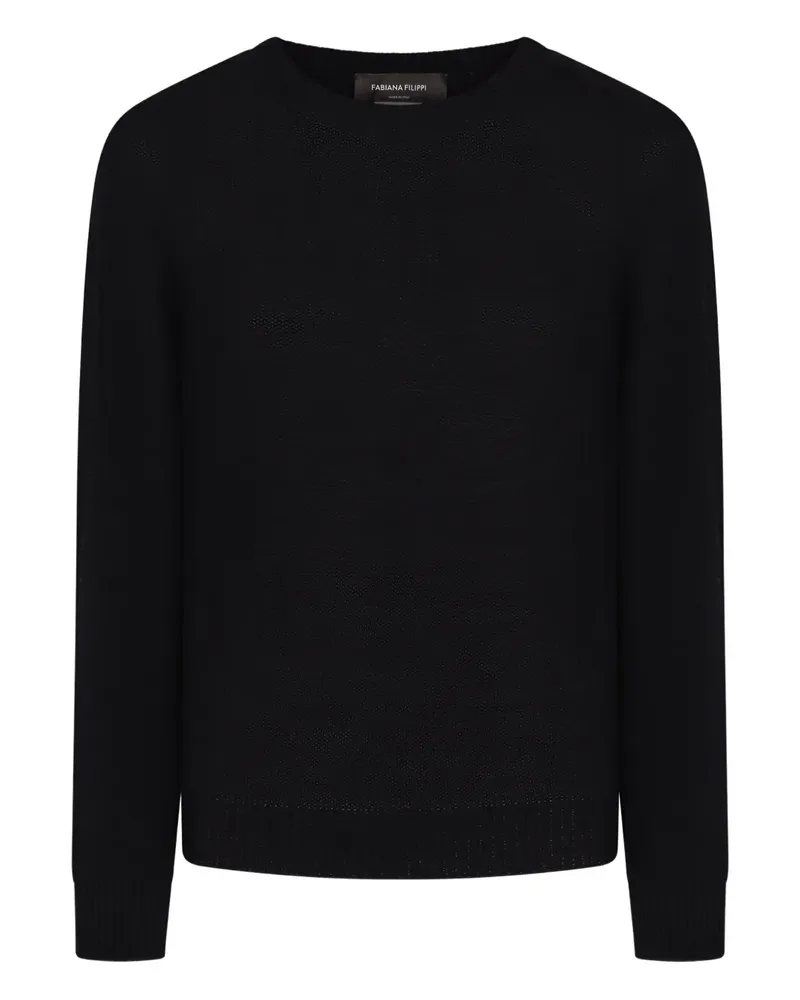 Fabiana Filippi Gestrickter Kaschmirpullover - Schwarz Schwarz