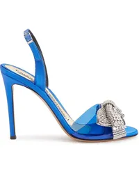 Alexandre Vauthier Sandalen mit Kristallen 105mm Blau