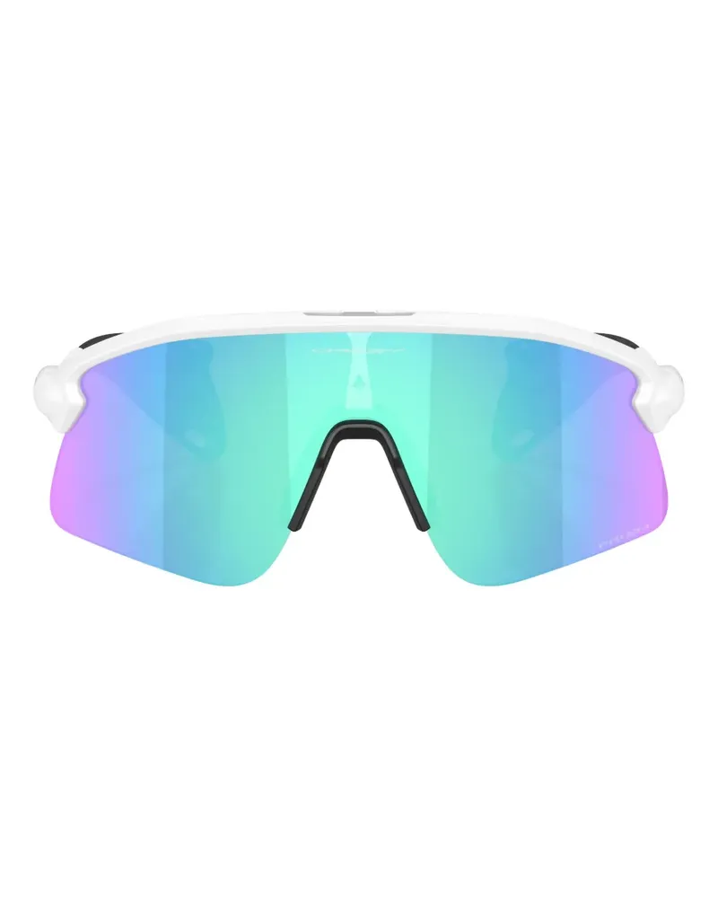 Oakley Stunt Devil S Sonnenbrille mit Shield-Gestell - Weiß Weiß