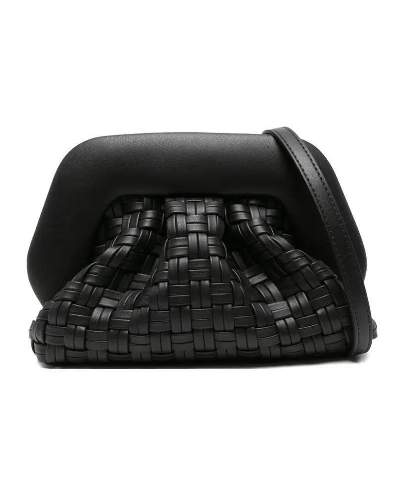 THEMOIRÈ Gewebte Clutch - Schwarz Schwarz