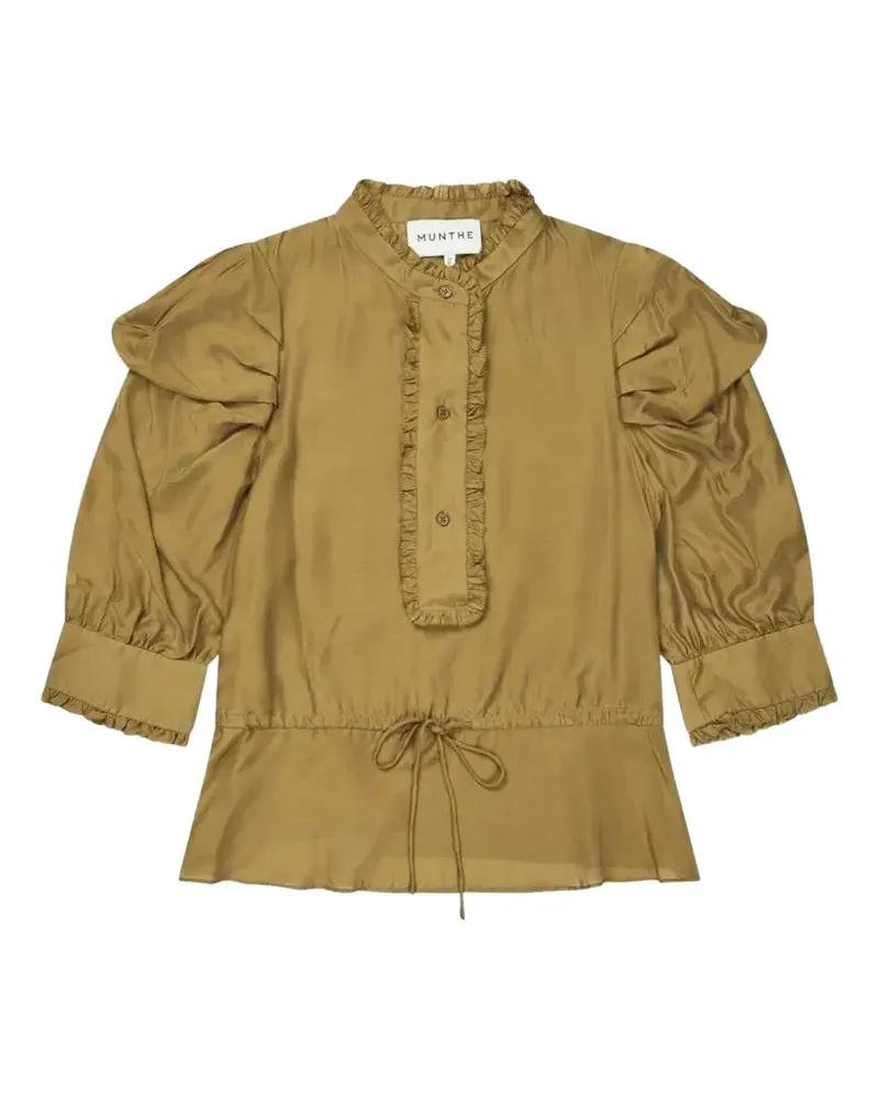 MUNTHE Vastu Bluse mit Kordelzug - Nude Nude