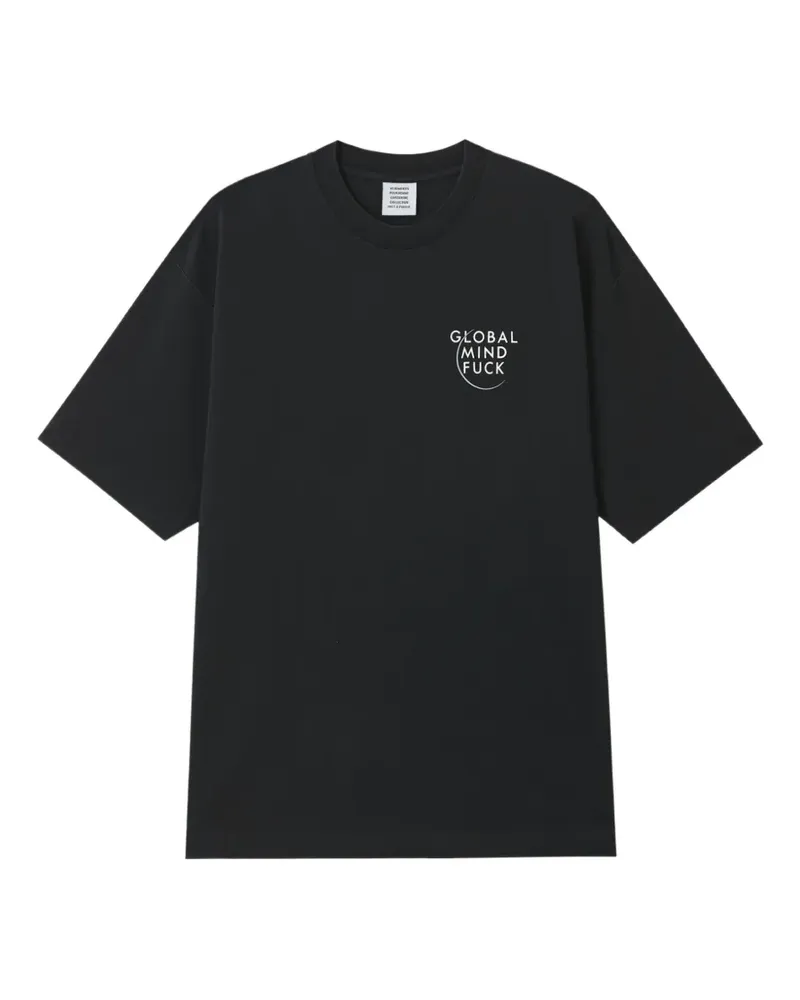 VETEMENTS T-Shirt mit Slogan-Print - Schwarz Schwarz