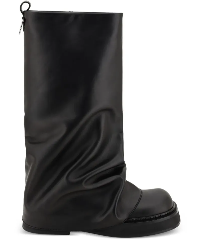 ATTICO Robin Military-Stiefel - Schwarz Schwarz