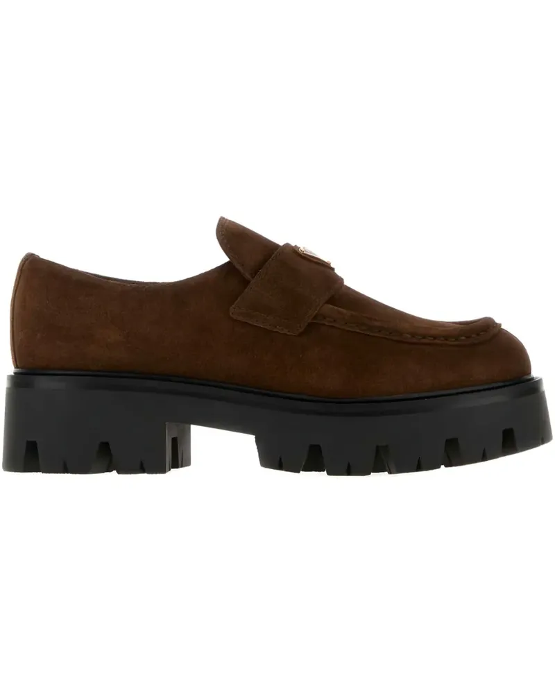 Prada suede loafers - Braun Braun