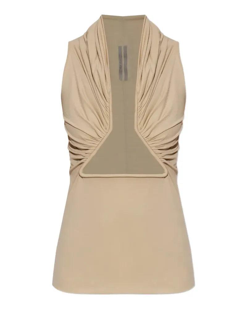 Rick Owens cut-out-detail top - Nude Nude