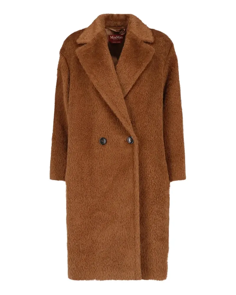 Max Mara double-breasted brushed coat - Braun Braun