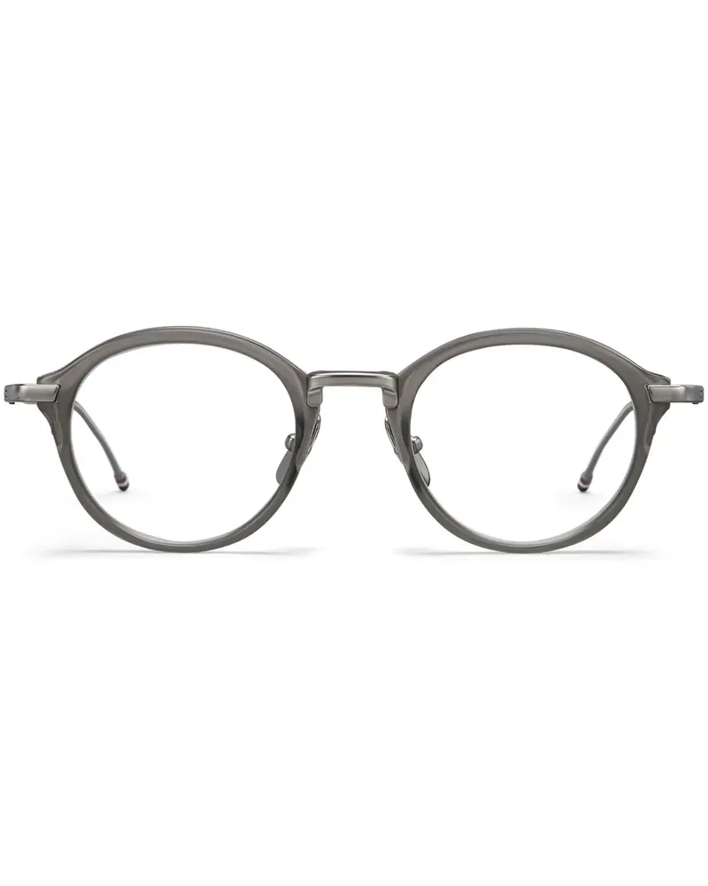 Thom Browne Brille mit rundem Gestell - Silber Silber