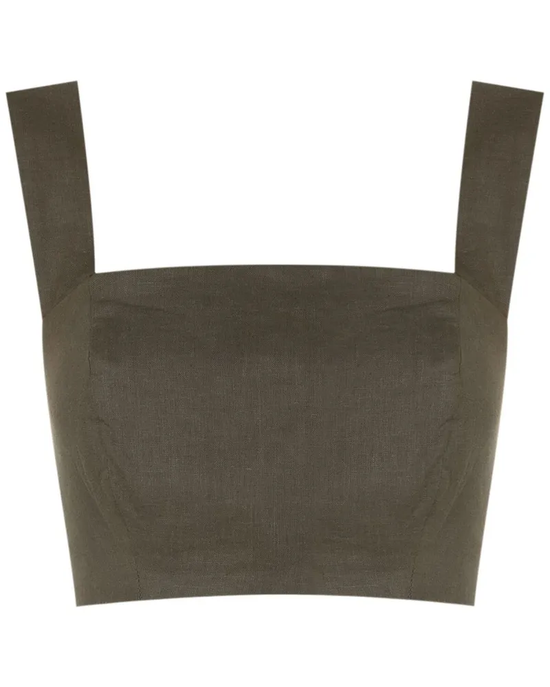 Lenny Niemeyer Cropped-Top mit eckigem Ausschnitt - Grün Grün