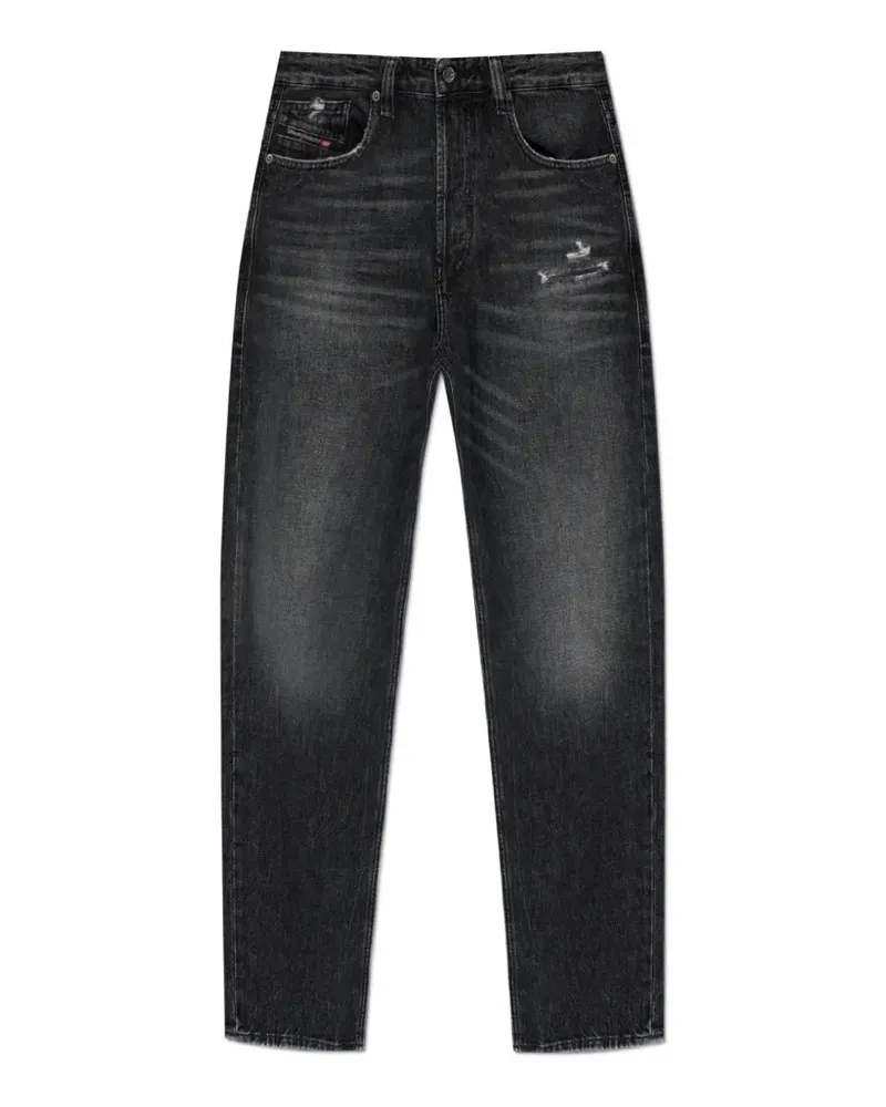 Diesel D-Macs 2024 Jeans im Distressed-Look - Schwarz Schwarz