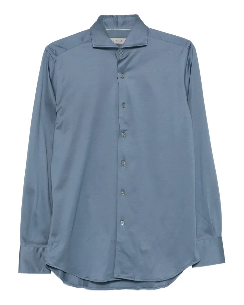 Canali Klassisches Hemd - Blau Blau