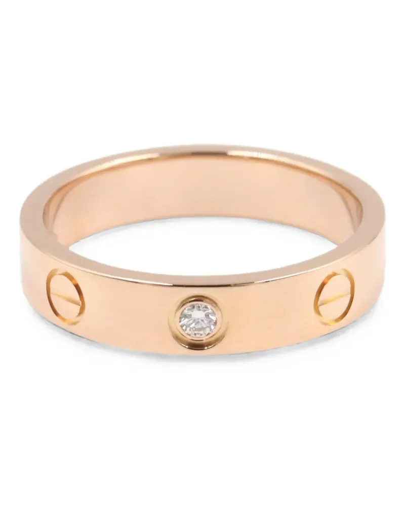 Cartier 2010s Love Ring mit Diamant - Rosa Rosa