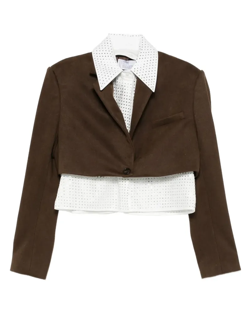 Giuseppe di Morabito Einreihiger Cropped-Blazer - Braun Braun