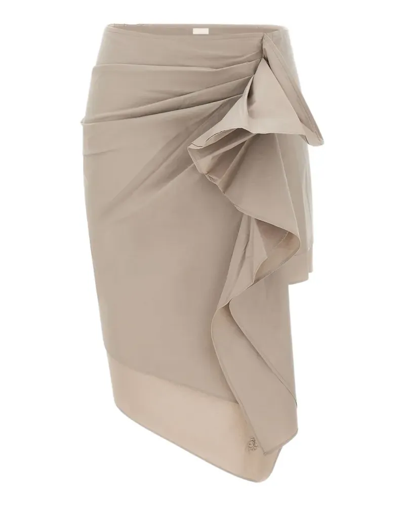 The Garment Cyprus asymmetric draped skirt - Nude Nude